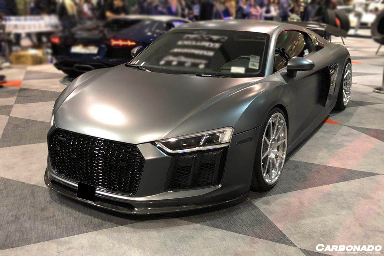 2016-2019 Audi R8 VRS Style Carbon Fiber Front Lip - Carbonado