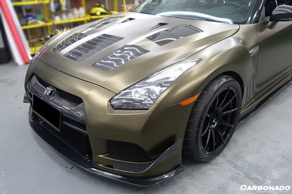 2009-2016 Nissan GTR R35 CBA/DBA TP-2 Style Carbon Fiber Hood - Carbonado