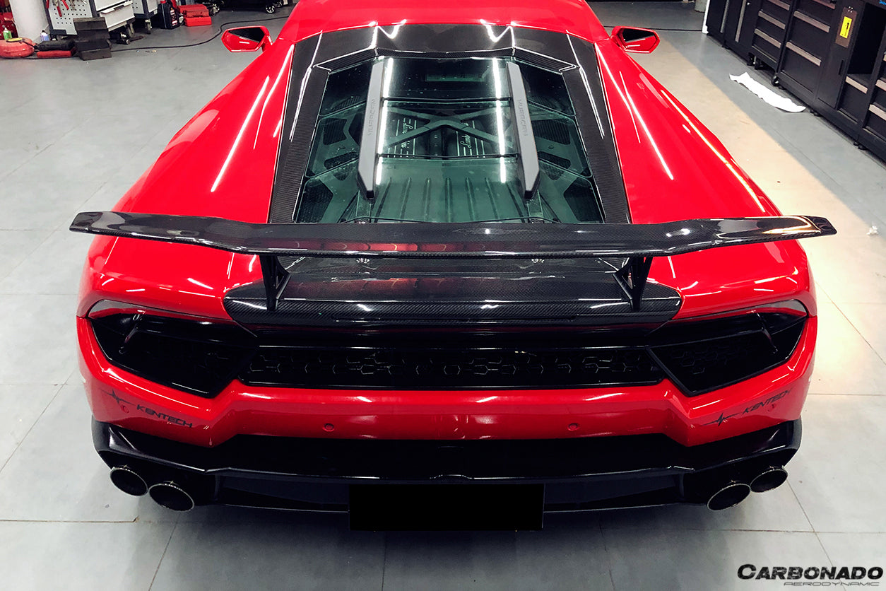 2015-2020 Lamborghini Huracan LP610/LP580 VRS Style Carbon Fiber Trunk Spoiler - Carbonado