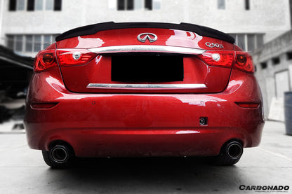 2014-2022 Infiniti Q50 Sedan RW Style Trunk Spoiler - Carbonado