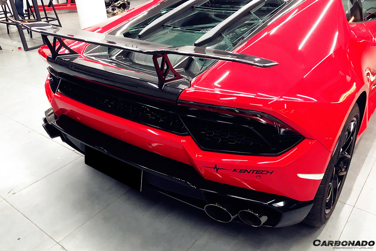 2015-2020 Lamborghini Huracan LP610/LP580 VRS Style Carbon Fiber Trunk Spoiler - Carbonado