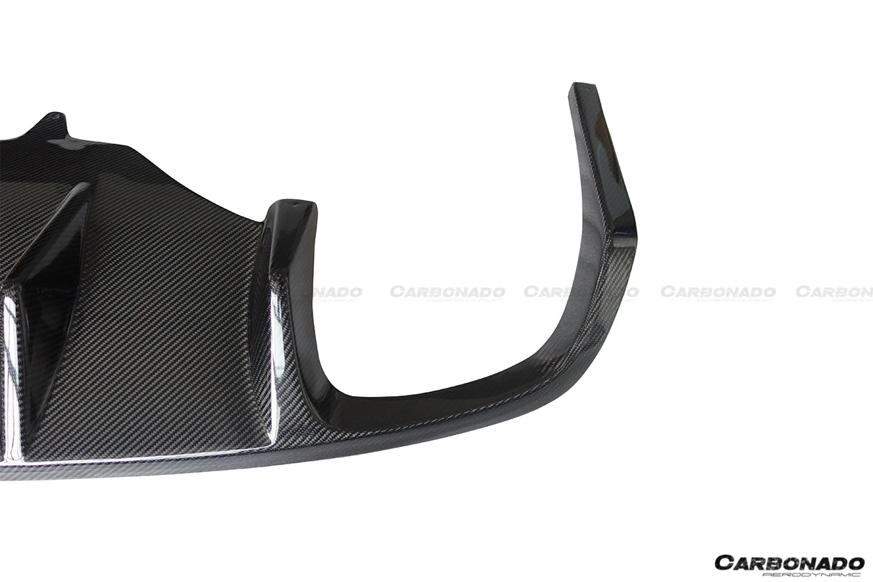 2014-2019 Porsche Macan BS Style Carbon Fiber Rear Diffuser - Carbonado