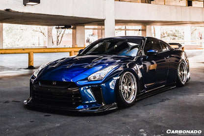 2008-2022 Nissan GTR R35 CBA/DBA/EBA TS Style Front Bumper - Carbonado