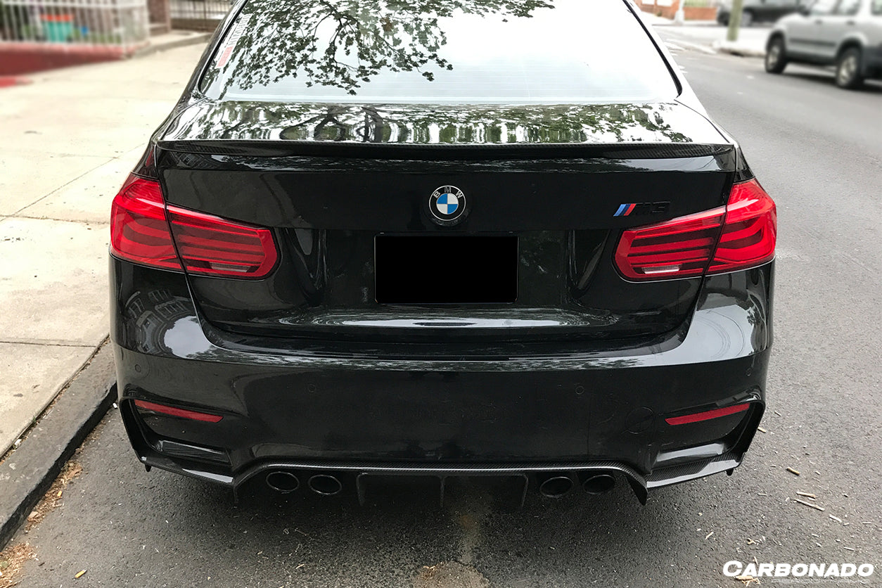 2014-2020 BMW F82 M4 Coupe D3 Style Carbon Fiber Trunk Spoiler - Carbonado