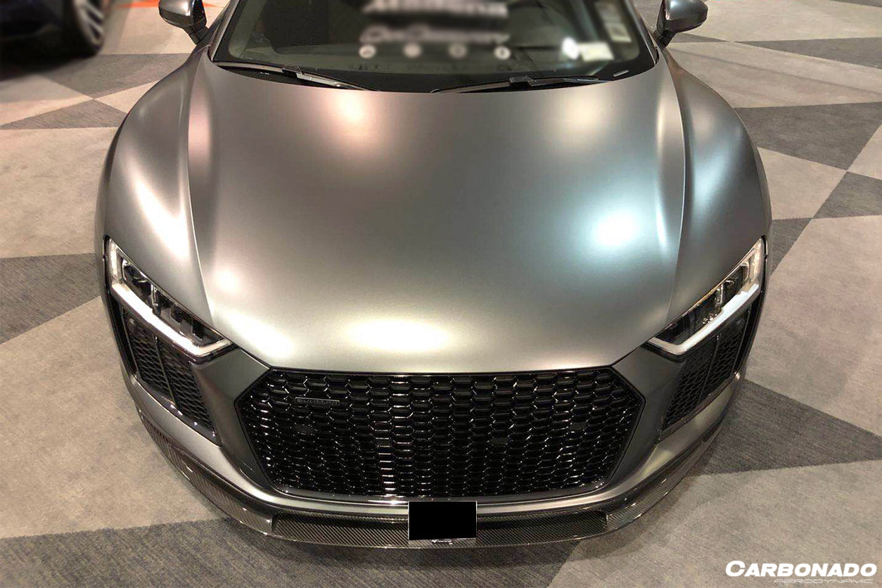 2016-2019 Audi R8 VRS Style Carbon Fiber Front Lip - Carbonado