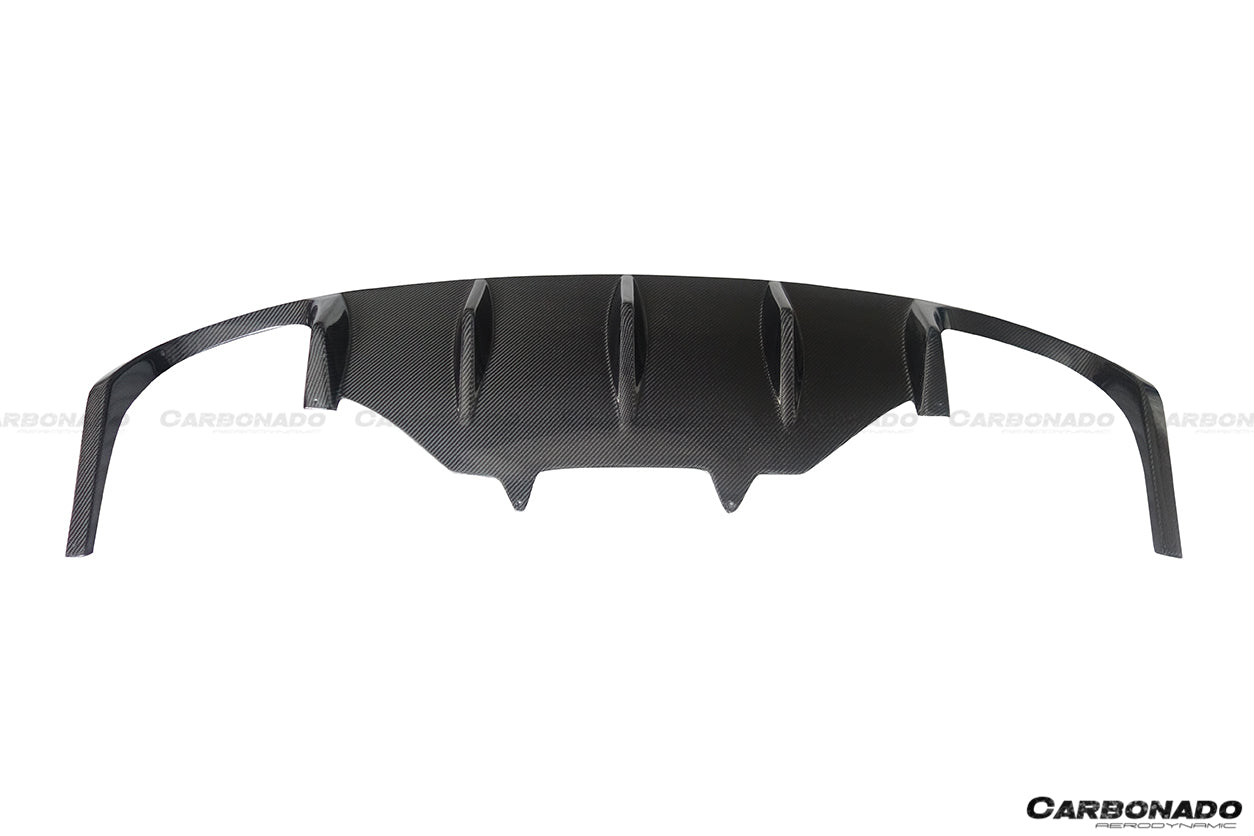 2014-2019 Porsche Macan BS Style Carbon Fiber Rear Diffuser - Carbonado