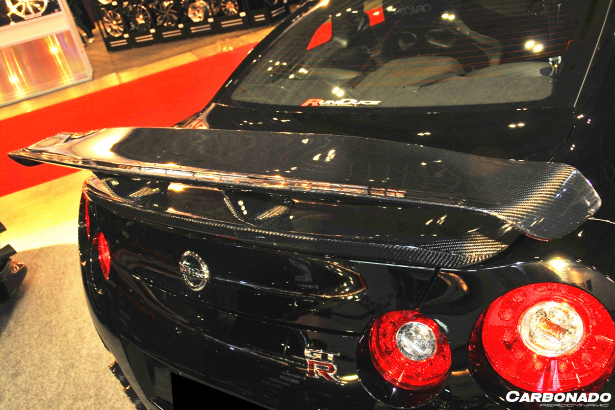2008-2022 Nissan GTR R35 CBA/DBA/EBA VA-II Style Trunk Spoiler - Carbonado