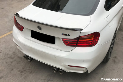 2014-2020 BMW F82 M4 Coupe D3 Style Carbon Fiber Trunk Spoiler - Carbonado