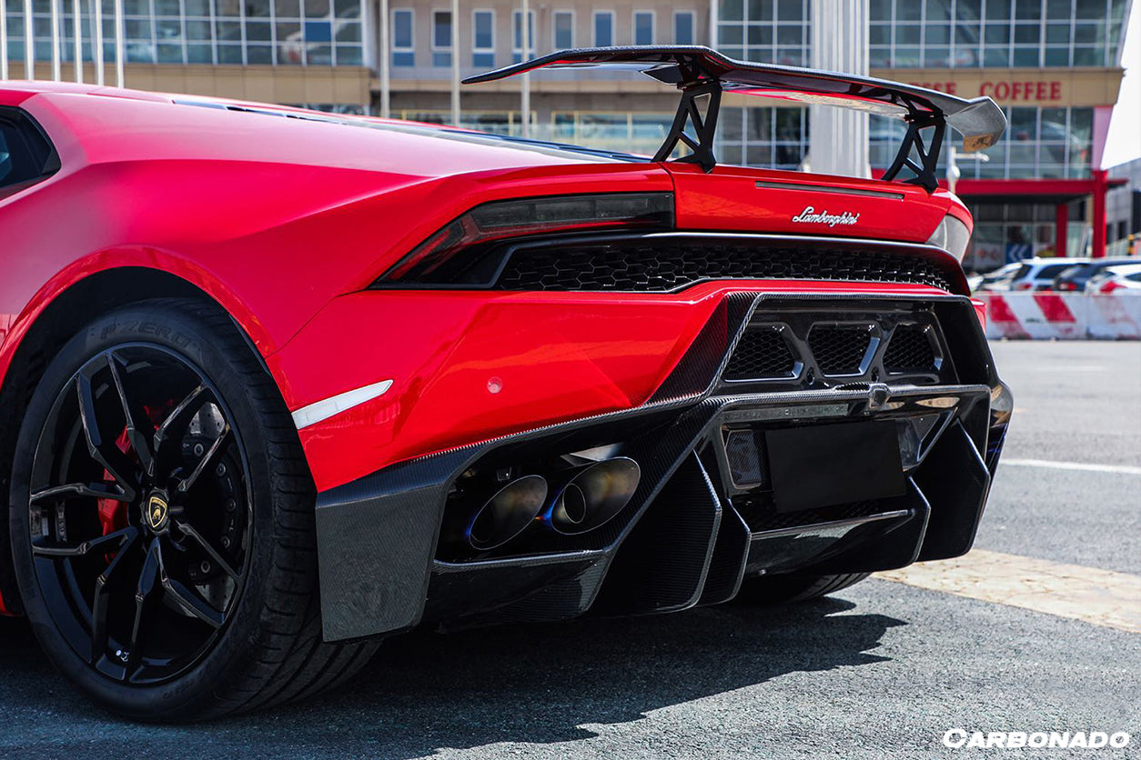 2015-2020 Lamborghini Huracan LP610/LP580 VRS Style Rear Bumper - Carbonado