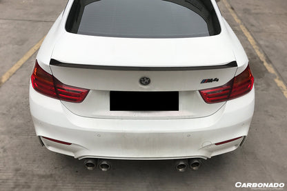 2014-2020 BMW F82 M4 Coupe D3 Style Carbon Fiber Trunk Spoiler - Carbonado