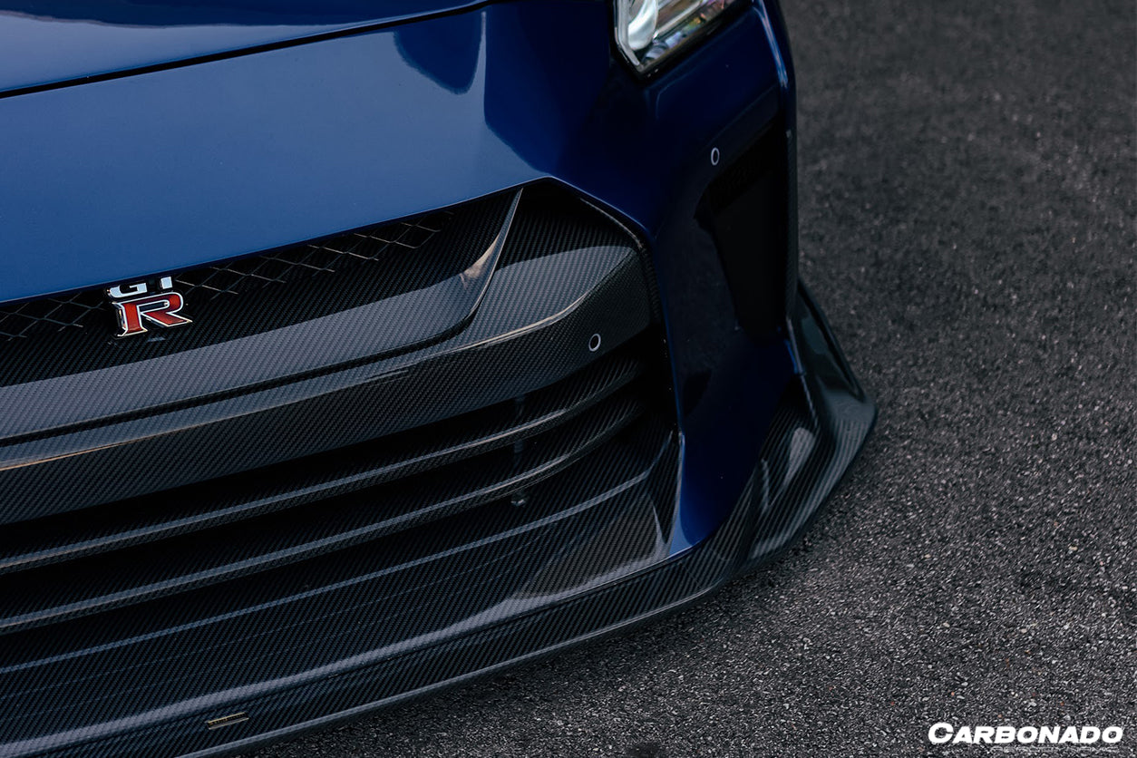 2008-2022 Nissan GTR R35 CBA/DBA/EBA TS Style Front Bumper - Carbonado