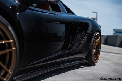 2011-2015 McLaren MP4 12C 650S RZS Style Carbon Fiber Side Skirts - Carbonado