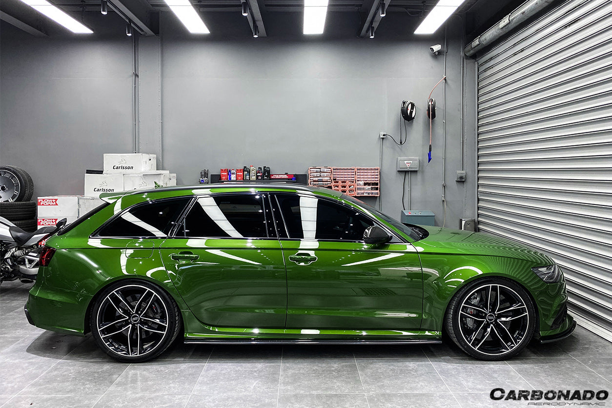 2013-2018 Audi RS6 Avant MN Style Carbon Fiber Side Skirts - Carbonado