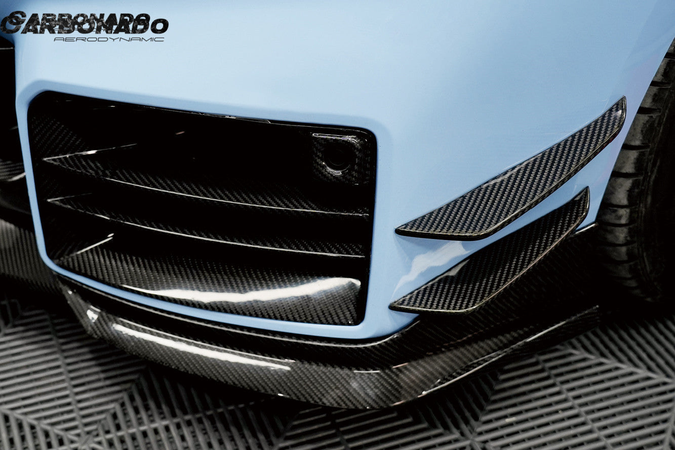 2021-2024 BMW M2 G87 AD Style Dry Carbon Fiber Front Bumper Air Inlet Trim