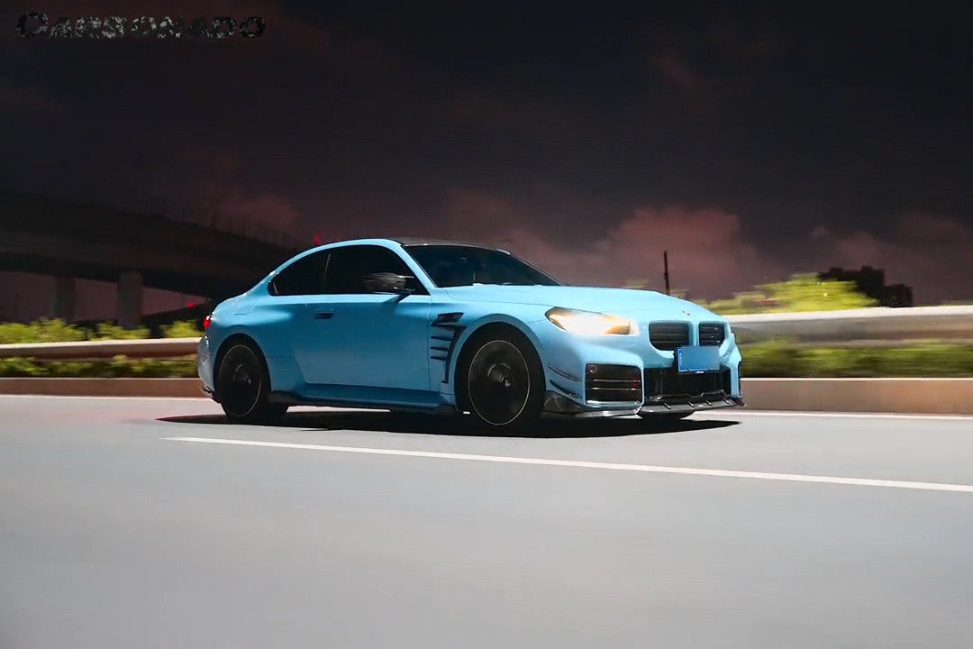 2021-2024 BMW M2 G87 AD Style Dry Carbon Fiber Front Splitter Lip