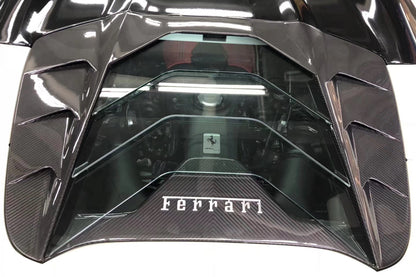 2015-2019 Ferrari 488 Spider MSY Style Carbon Fiber Engine Hood - Carbonado