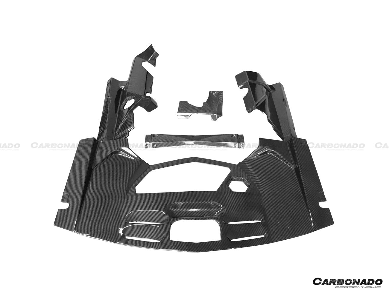 2011-2016 Lamborghini Aventador LP700 Coupe Carbon Fiber Engine Trunk Kit - Carbonado