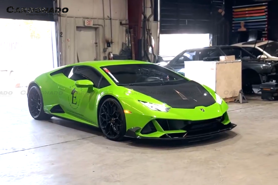 2015-2025 Lamborghini Huracan LP610  LP580  Evo  Tecnica CADO Style Carbon Fiber Hood