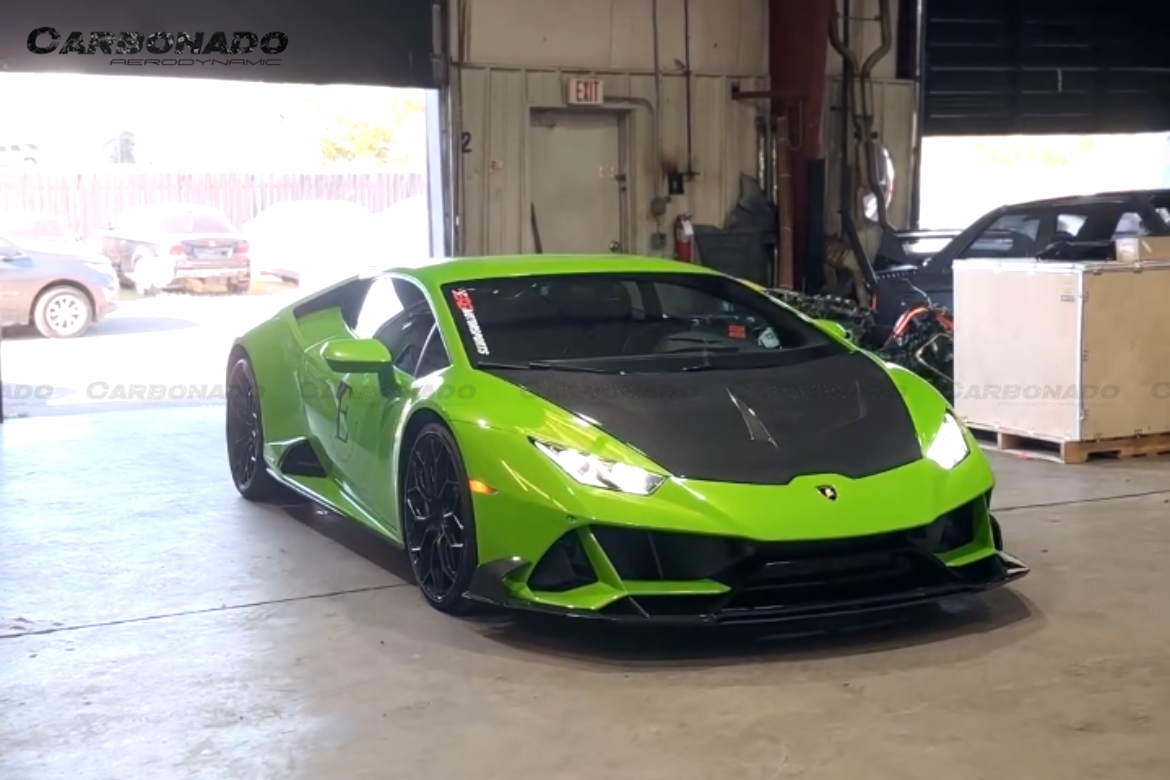 2015-2025 Lamborghini Huracan LP610  LP580  Evo  Tecnica CADO Style Carbon Fiber Hood