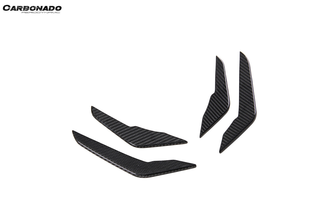 2021-2024 Audi RS3 8Y.0 Sedan And Sportback AD Style Dry Carbon Fiber Front Canards