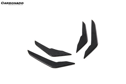 2021-2024 Audi RS3 8Y.0 Sedan And Sportback AD Style Dry Carbon Fiber Front Canards