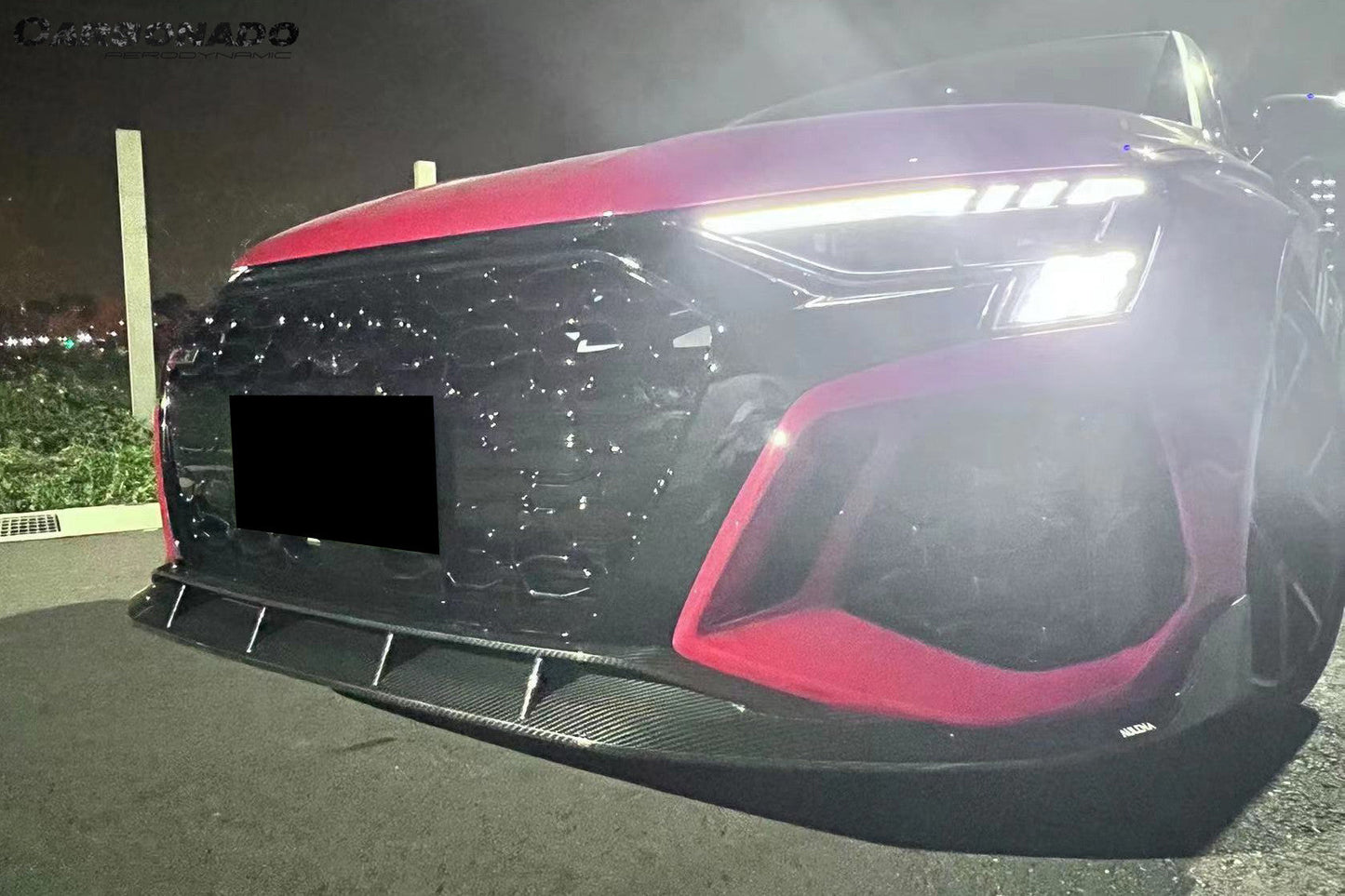 2021-2024 Audi RS3 8Y.0 Sedan And Sportback AD Style Dry Carbon Fiber Front Lip