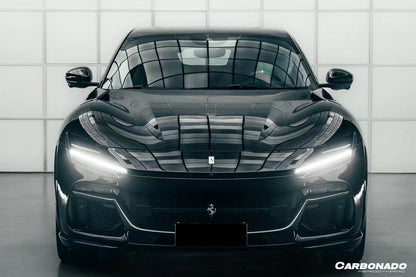 2023-2025 Ferrari Purosangue FUV Type F175 OEM Style Dry Carbon Fiber Front Lip - Carbonado