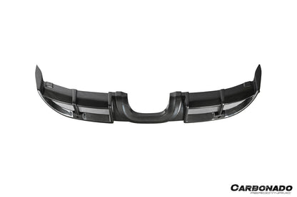 2017-2025 Porsche 718 Cayman Boxster GT4 Style Dry Carbon Fiber Middle Exhaust Rear Diffuser Lip