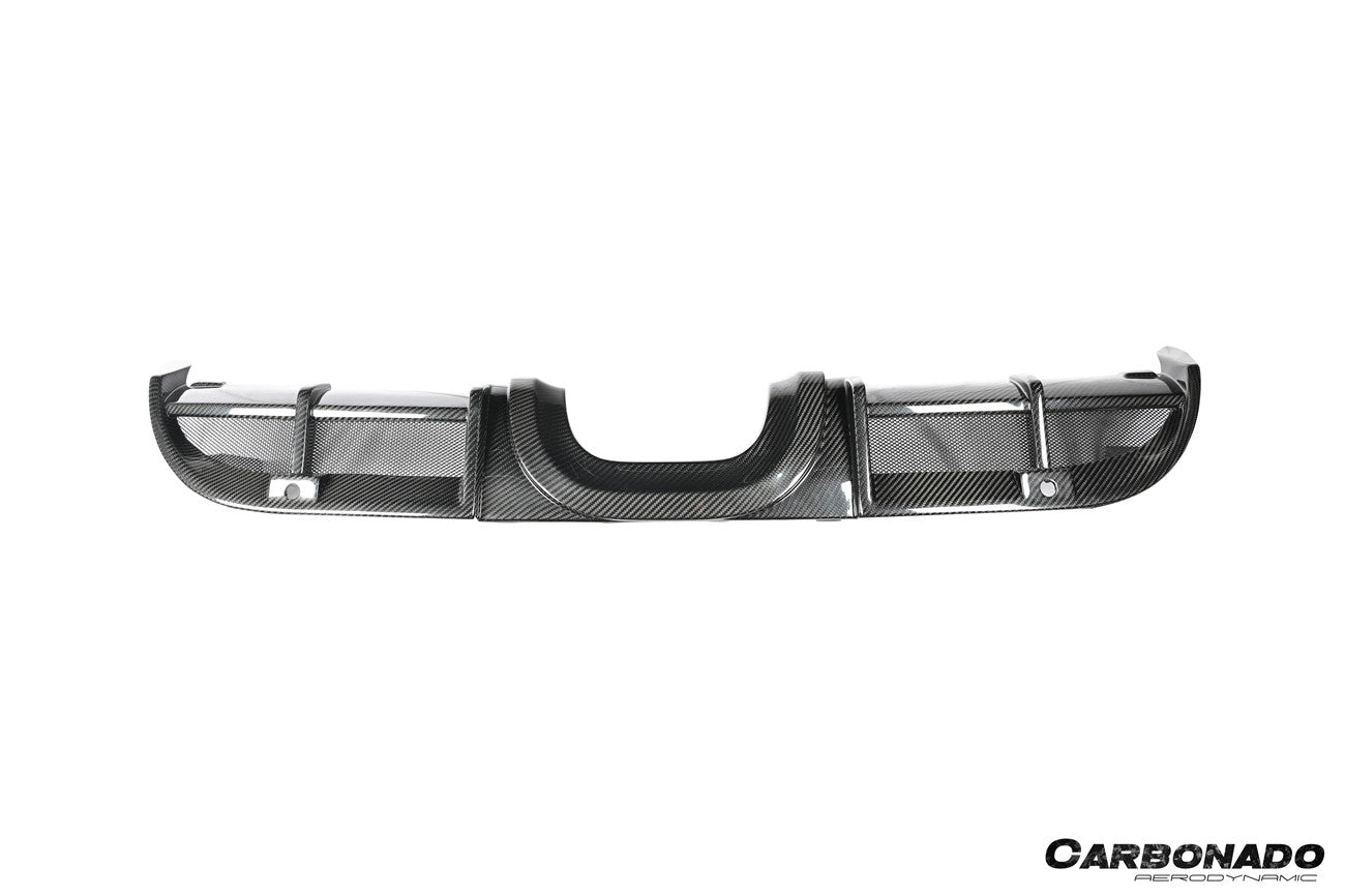 2017-2025 Porsche 718 Cayman Boxster GT4 Style Dry Carbon Fiber Middle Exhaust Rear Diffuser Lip
