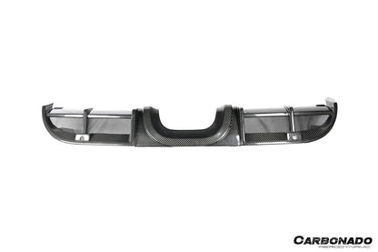 2017-2025 Porsche 718 Cayman Boxster GT4 Style Dry Carbon Fiber Middle Exhaust Rear Diffuser Lip