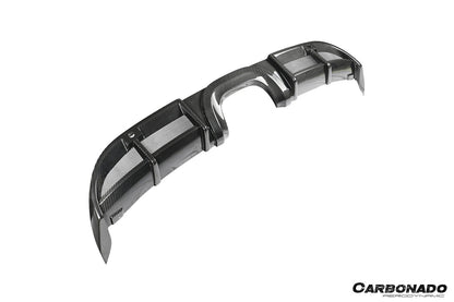 2017-2025 Porsche 718 Cayman Boxster GT4 Style Dry Carbon Fiber Middle Exhaust Rear Diffuser Lip