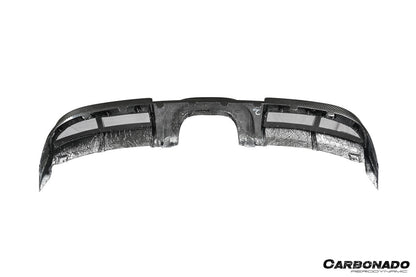 2017-2025 Porsche 718 Cayman Boxster GT4 Style Dry Carbon Fiber Middle Exhaust Rear Diffuser Lip