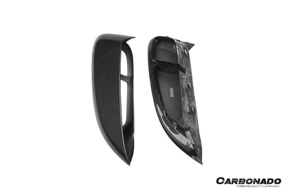 2017-2025 Porsche 718 Cayman Boxster GT4 Style Dry Carbon Fiber Quarter Panel Side Scoops