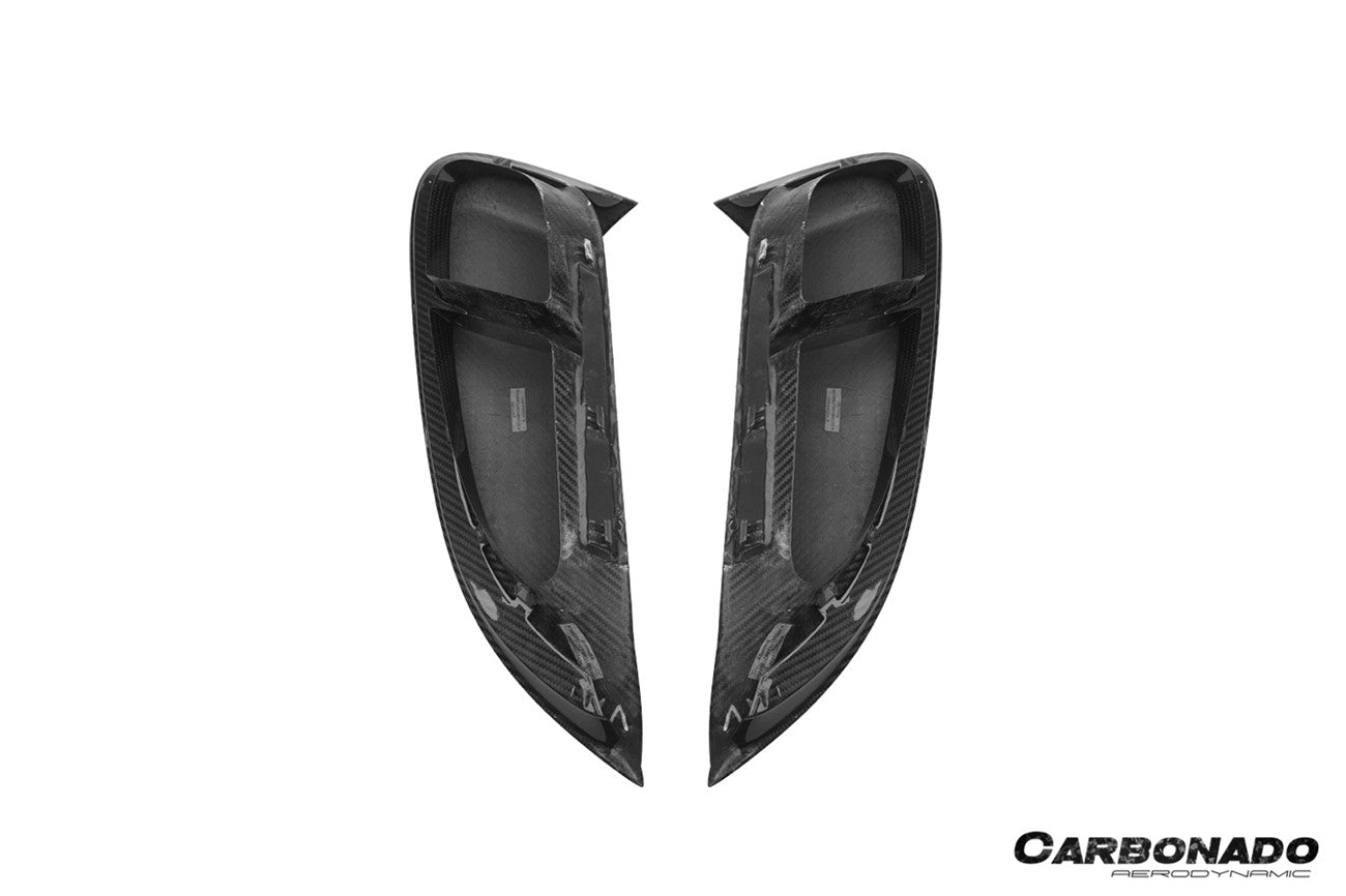 2017-2025 Porsche 718 Cayman Boxster GT4 Style Dry Carbon Fiber Quarter Panel Side Scoops