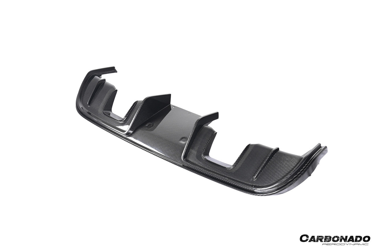 2017-2025 Porsche 718 Cayman Boxster GT4 Style Dry Carbon Fiber Rear Diffuser Lip