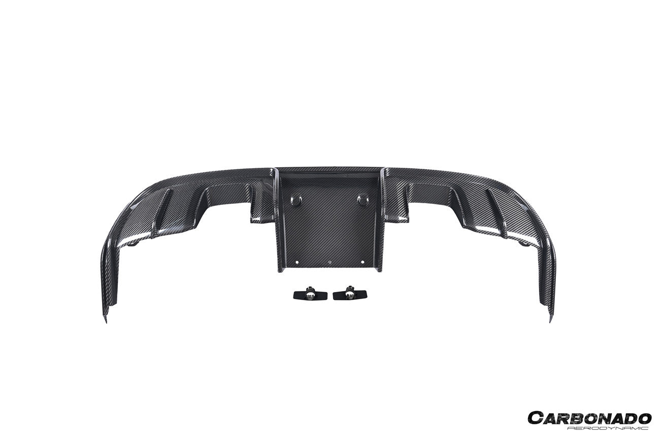 2017-2025 Porsche 718 Cayman Boxster GT4 Style Dry Carbon Fiber Rear Diffuser Lip