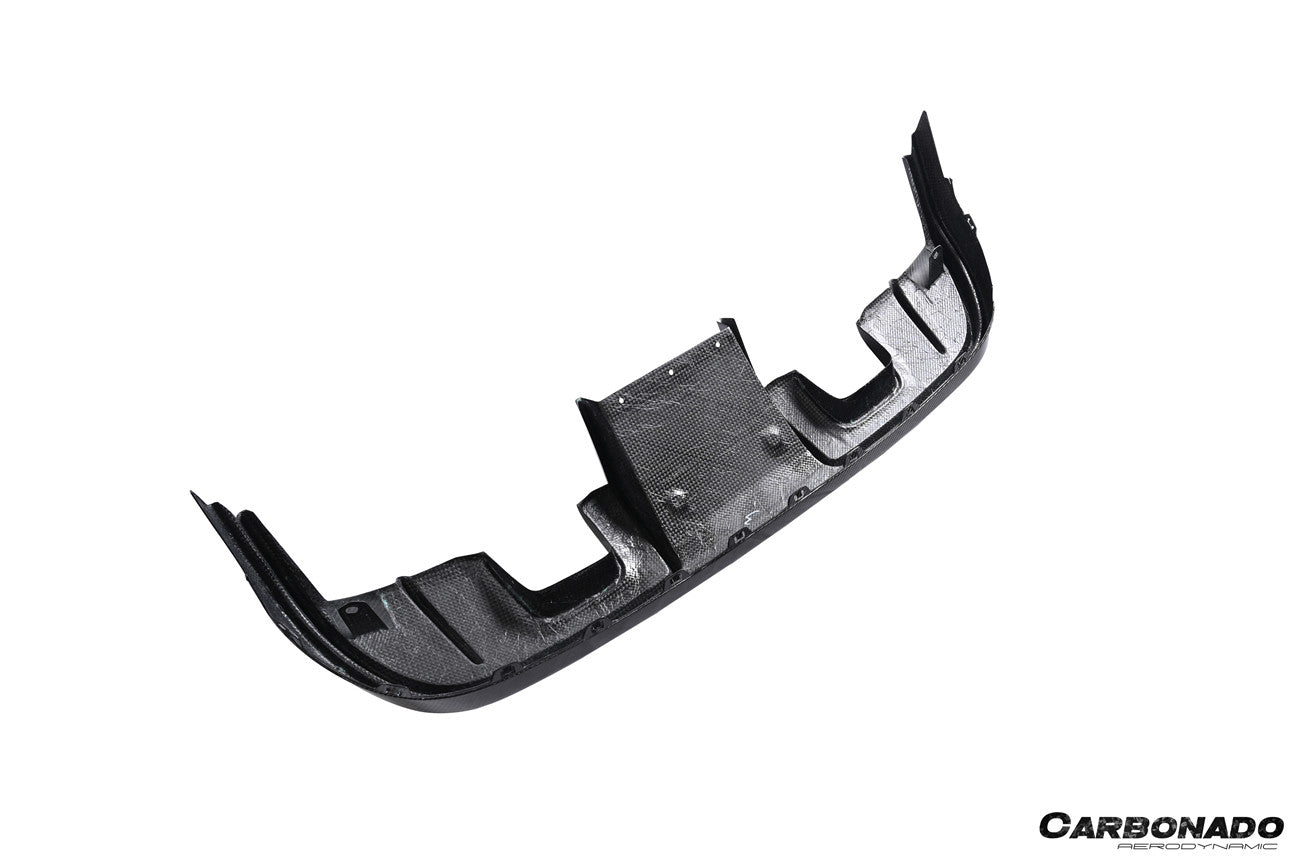 2017-2025 Porsche 718 Cayman Boxster GT4 Style Dry Carbon Fiber Rear Diffuser Lip