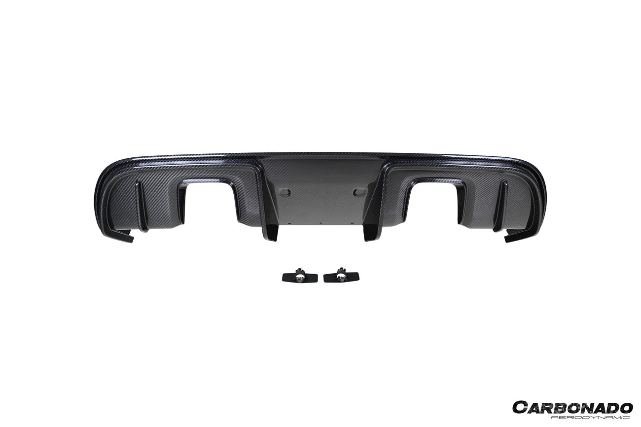 2017-2025 Porsche 718 Cayman Boxster GT4 Style Dry Carbon Fiber Rear Diffuser Lip