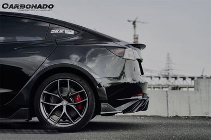 2017-2023 Tesla Pre Model 3 Turbo Style Carbon Fiber & pattern Look Wide body kit