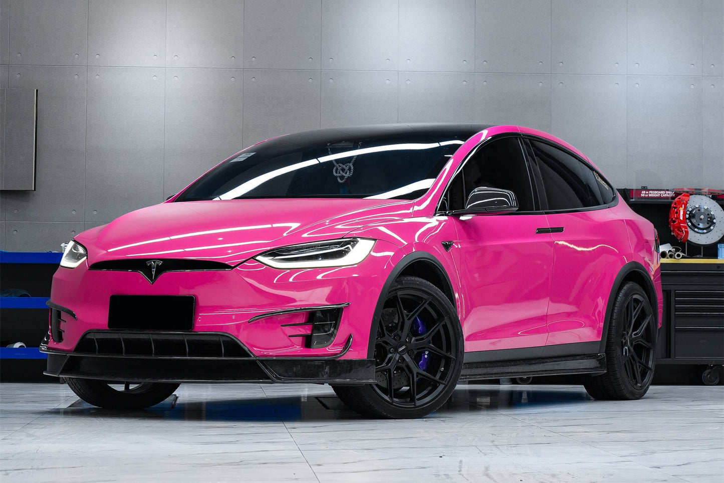 2019-2021 Tesla Model X SUV RZS Style Carbon Fiber Full Kit - Carbonado
