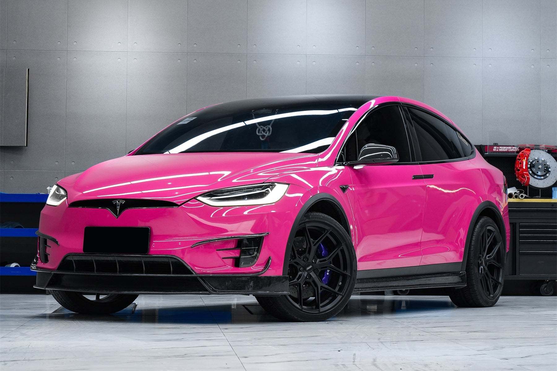 2019-2021 Tesla Model X SUV RZS Style Carbon Fiber Full Kit - Carbonado