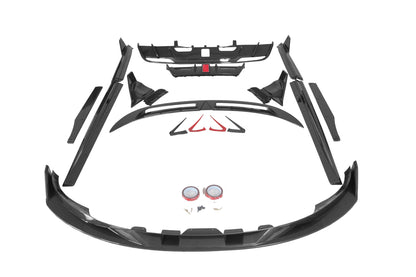 2023-UP Tesla Model 3 Highland RWD & AWD Turbo Style Carbon Fiber Pattern Look body kit