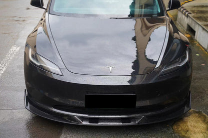 2023-UP Tesla Model 3 Highland RWD & AWD Turbo Style Carbon Fiber Pattern Look body kit