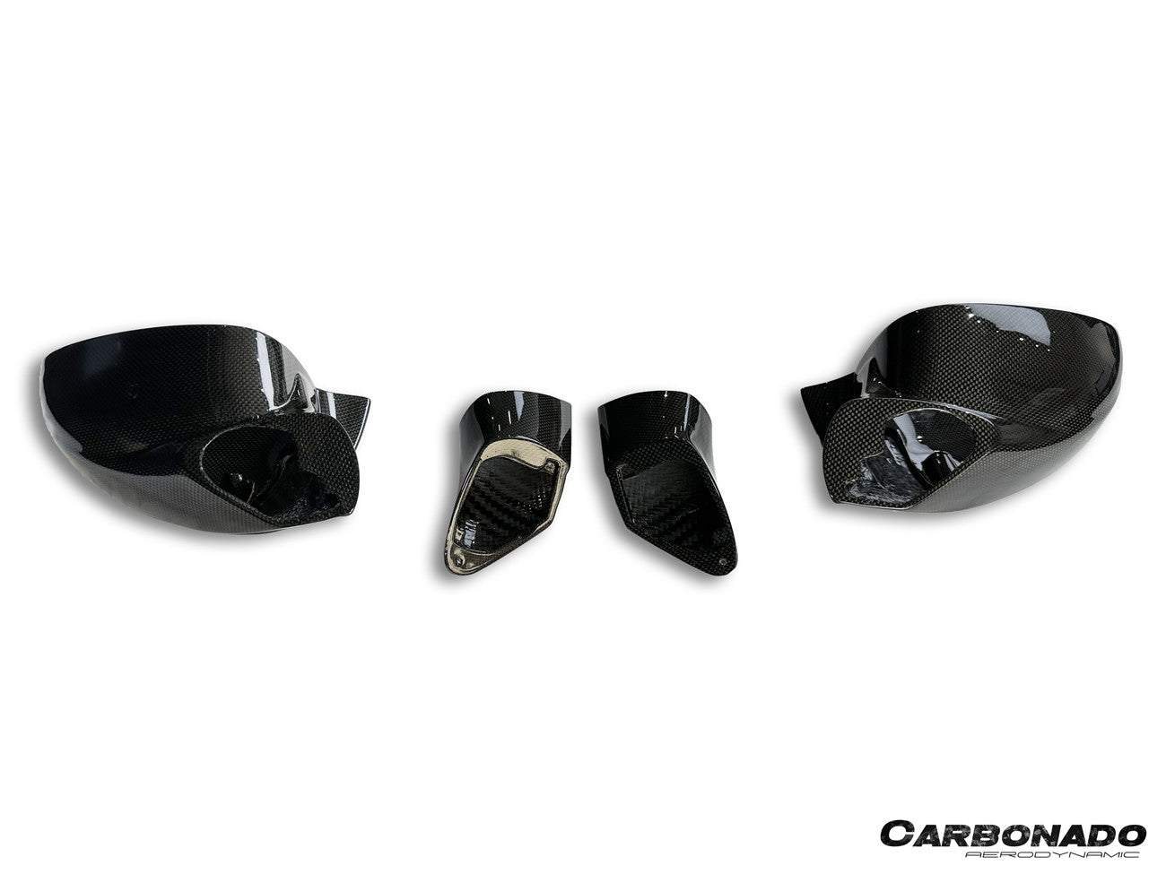 2019-2024 Ferrari F8 MSY Style Autoclave Carbon Fiber Mirror Housing Replacement