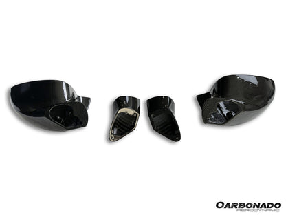 2019-2024 Ferrari F8 MSY Style Autoclave Carbon Fiber Mirror Housing Replacement