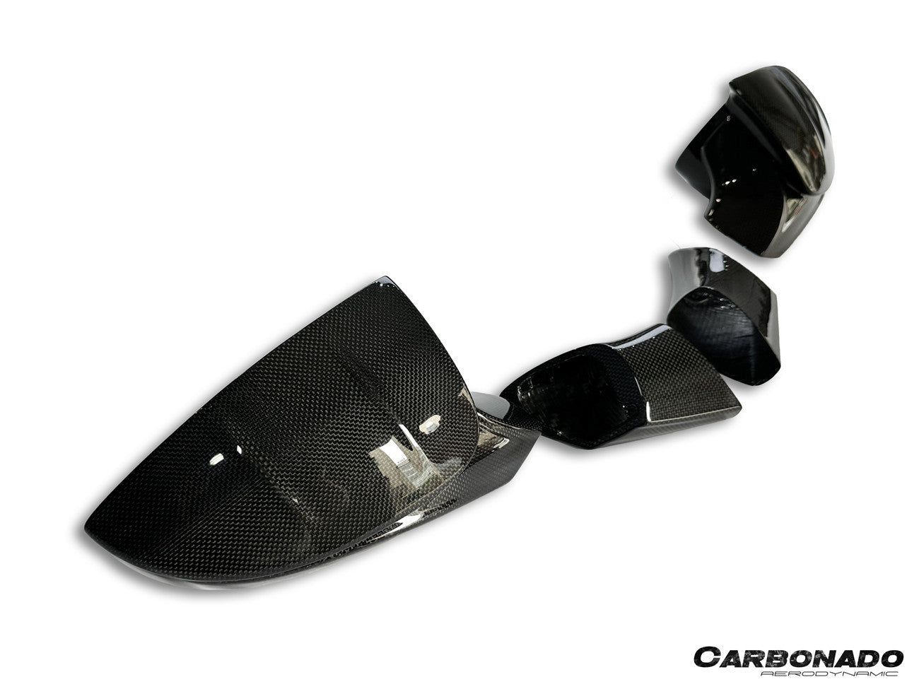 2019-2024 Ferrari F8 MSY Style Autoclave Carbon Fiber Mirror Housing Replacement