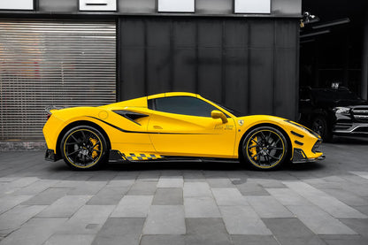 2019-2024 Ferrari F8 MSY Style Autoclave Carbon Fiber Side Skirts