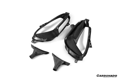 2020-UP Ferrari SF90 Stradale OE Style Autoclave Carbon Fiber Qaurter Panel Side Scoops