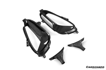 2020-UP Ferrari SF90 Stradale OE Style Autoclave Carbon Fiber Qaurter Panel Side Scoops