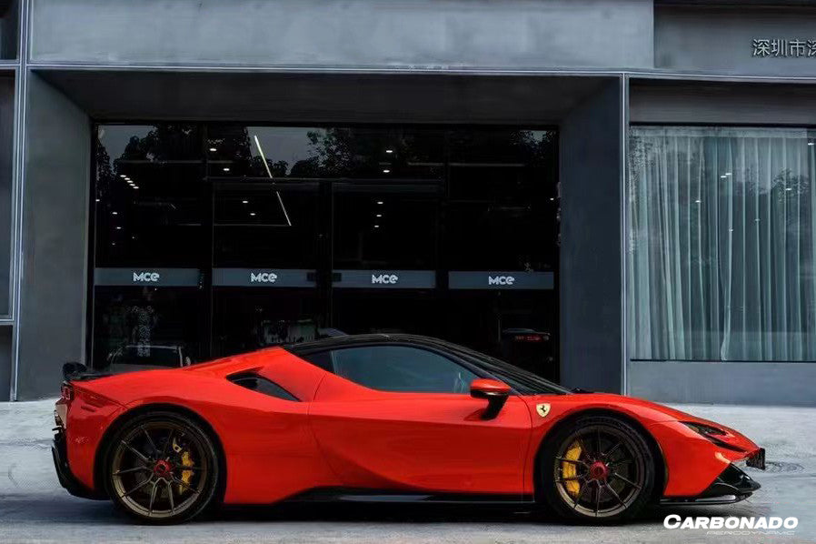 2020-UP Ferrari SF90 Stradale OE Style Autoclave Carbon Fiber Side Skirts